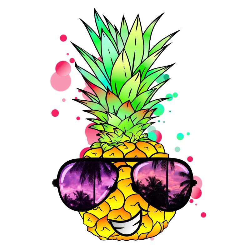 Ananas cool bunt spritzig