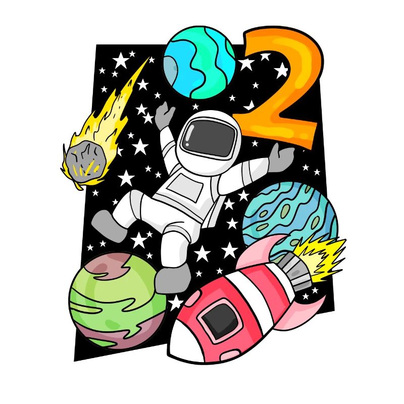 2 Anniversaire Garçon Astronaute