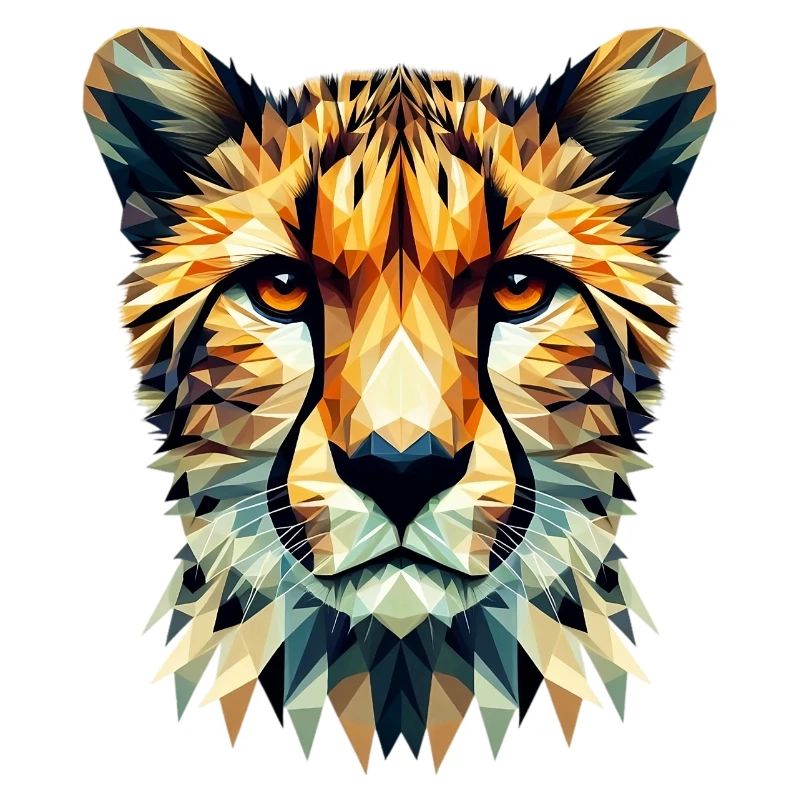 Guépard polygonal