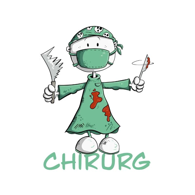 Chirurg Strichmännchen Cartoon