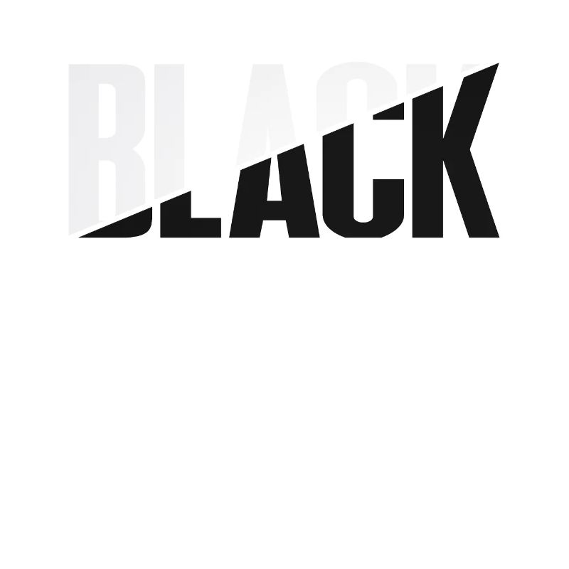Black Typography Design Black Typography