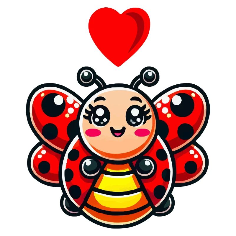 Ladybug Comic Heart