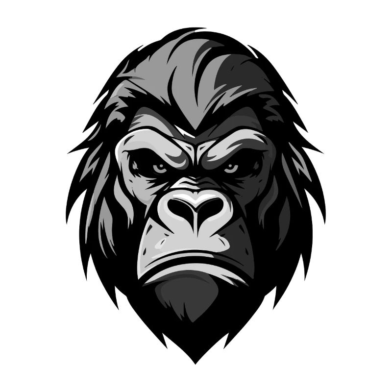 Gorilla Kopf