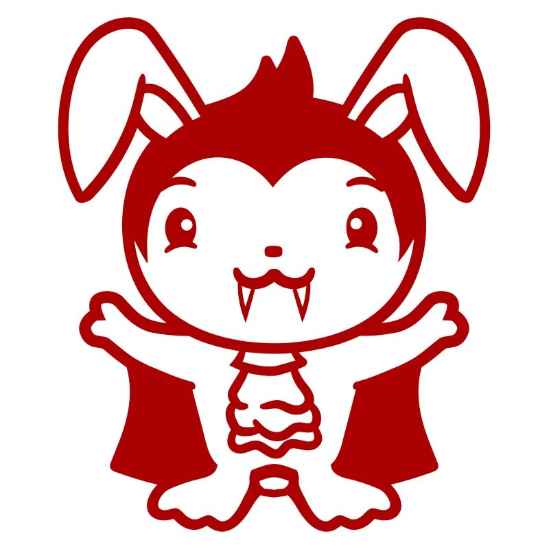 Bunny Vampire Sharp Long Teeth Halloween Costume