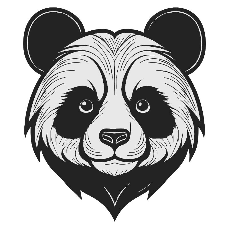 Charmanter Panda Masken-Design
