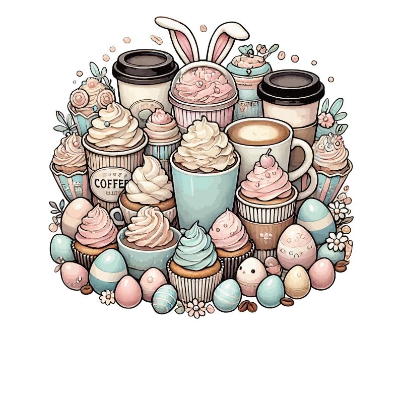 Easter Coffee Easter Bunny Coffee Drinker