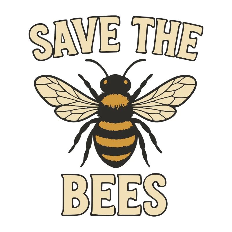 Save the Bees Bee Motif
