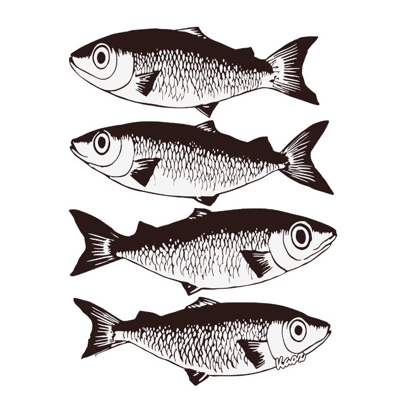 Stilisiertes Fischmuster