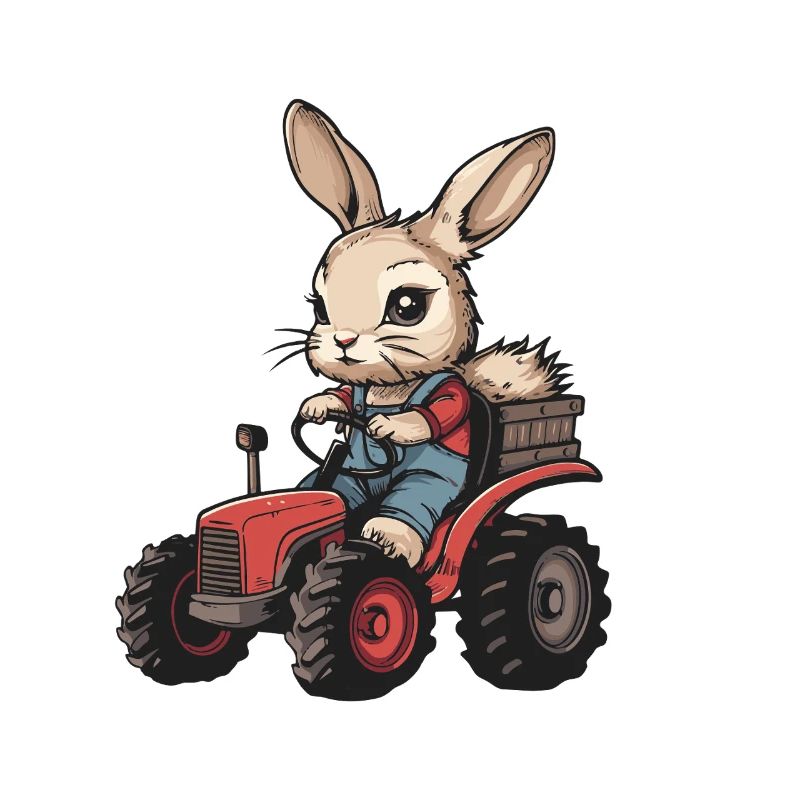 Rabbit Tractor Farmer