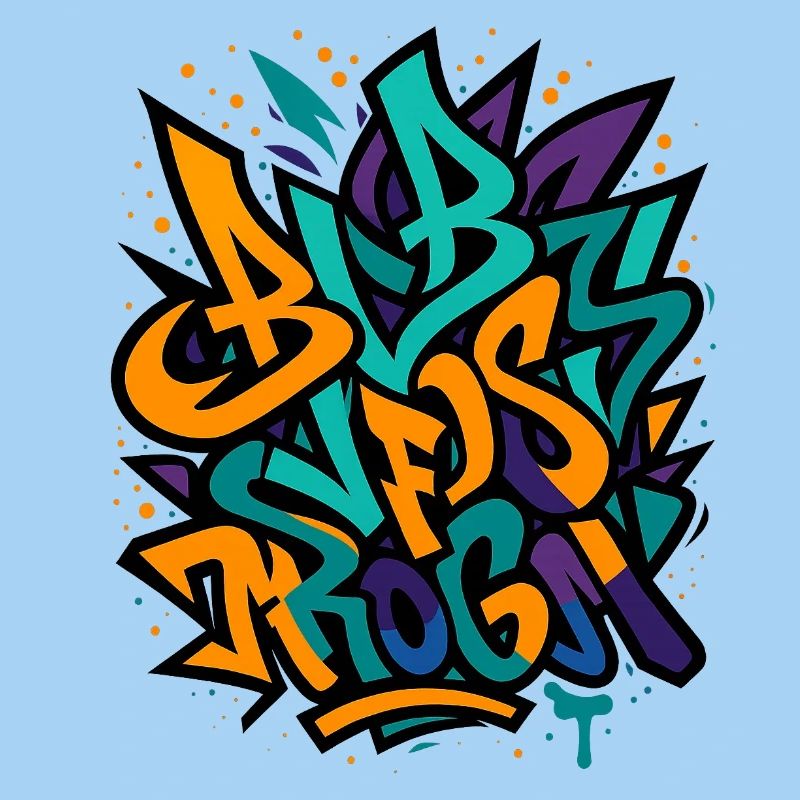Street Graffiti Farbexplosion