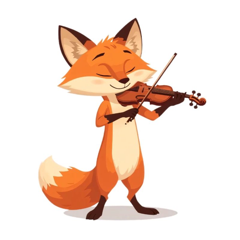 Fuchs Violine Fröhliche Melodien