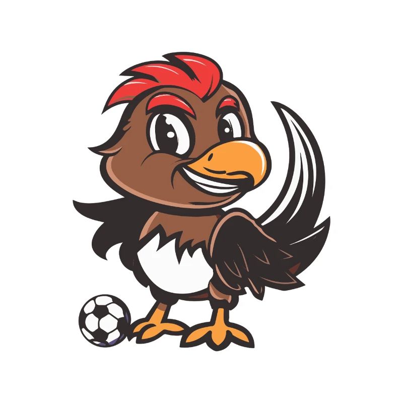 Hahn Fußball Comic