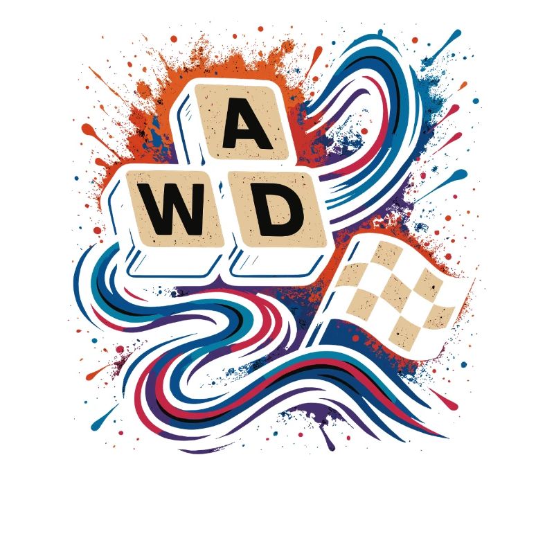AWD Racing Keys Drift Retro Shirt
