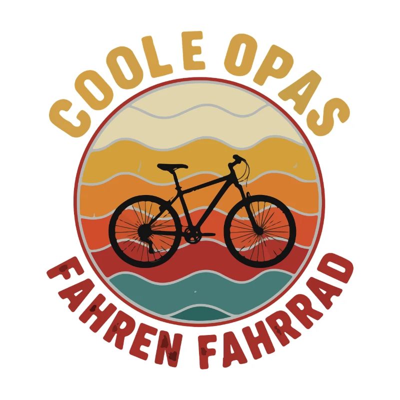 Des grands-pères cool faisant du vélo