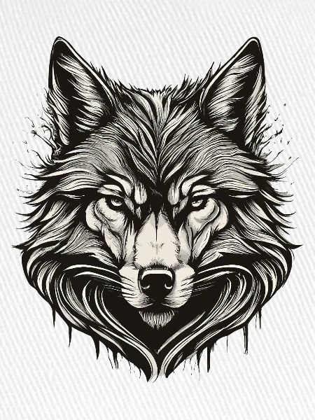Wolfskopf-Tinte graviert