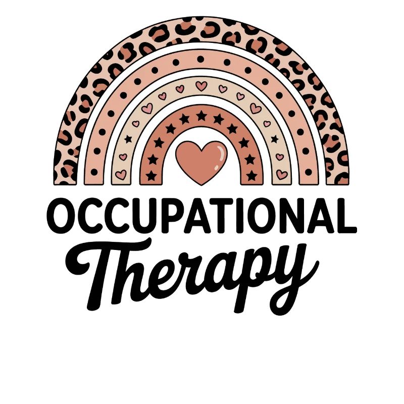 Rainbow Heart Therapy Motif