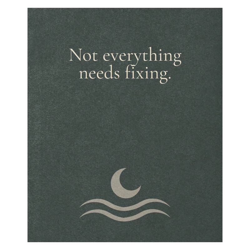 Not everything needs fixing