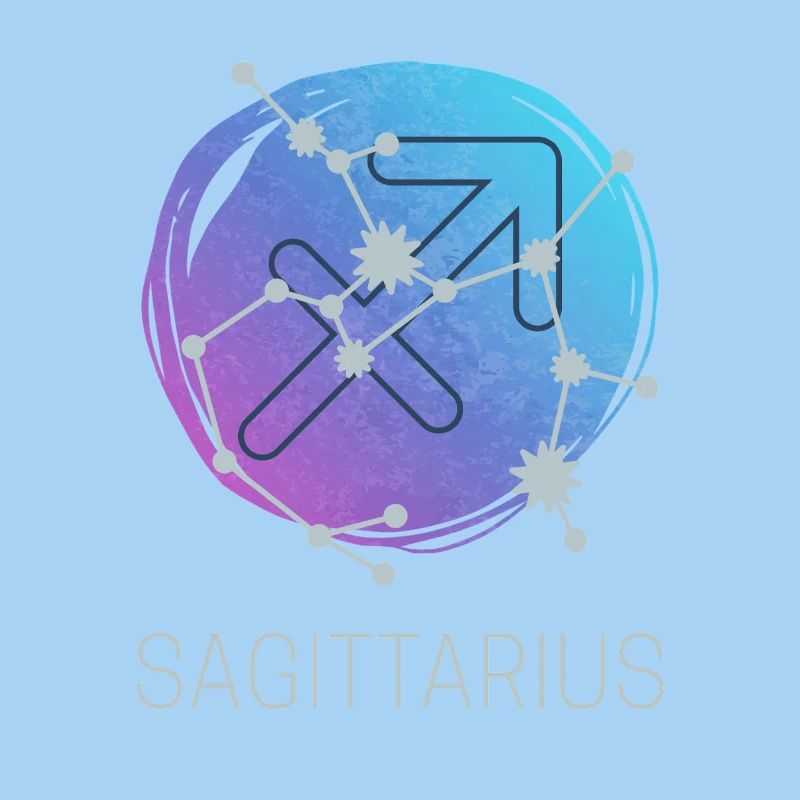 Schütze Sagittarius Sternzeichen Astrologie Design