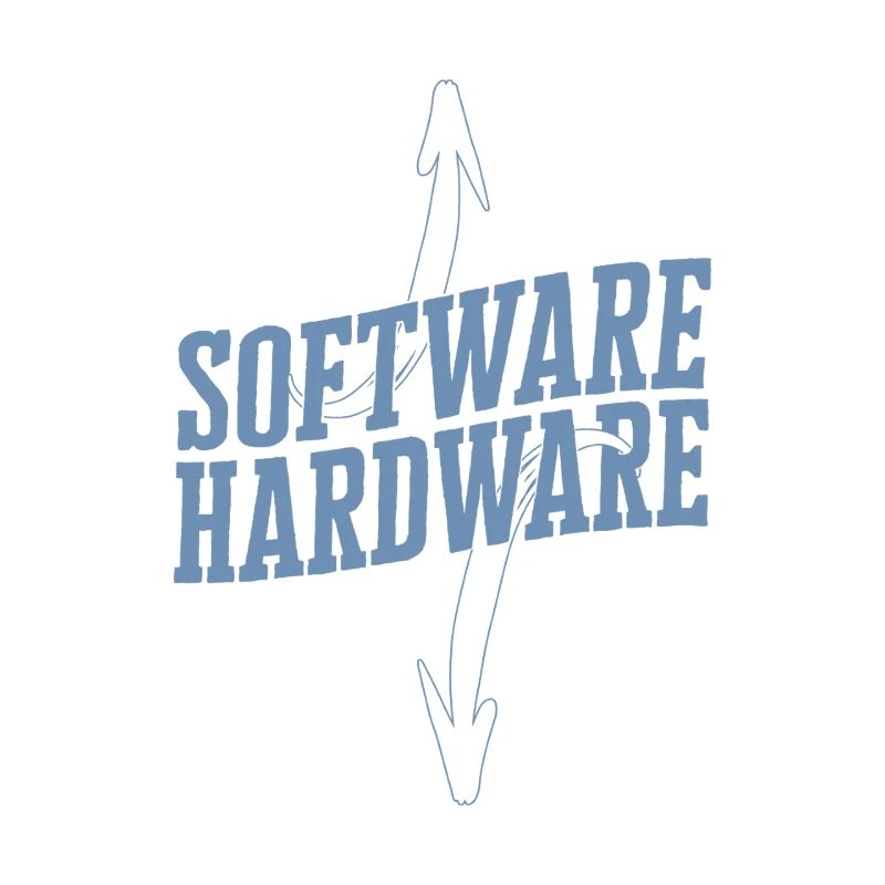 Lustiger IT Spruch Software Hardware Wortspiel