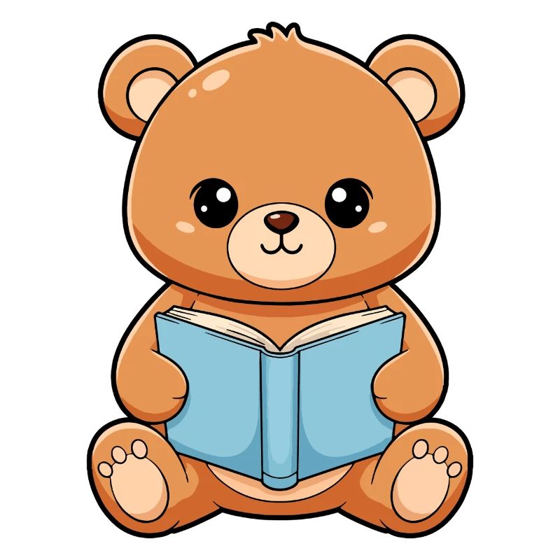 Bear Reding Boot cute Kawaii Readers
