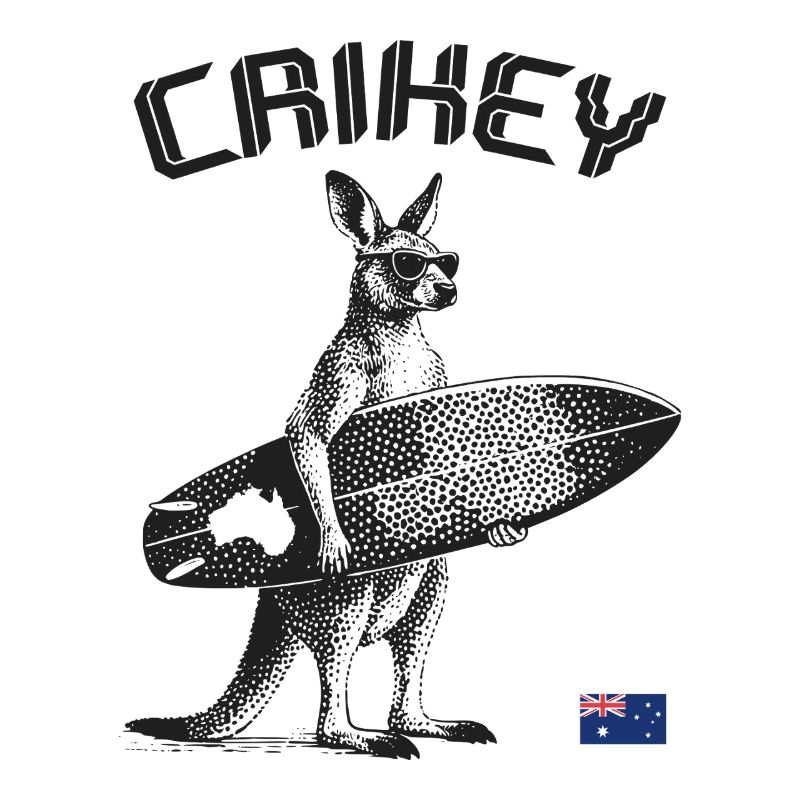Crickey Kangaroo Australia Surfing