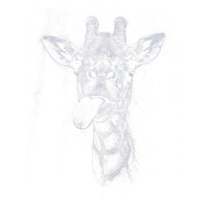 Lustige Giraffe mit Zunge