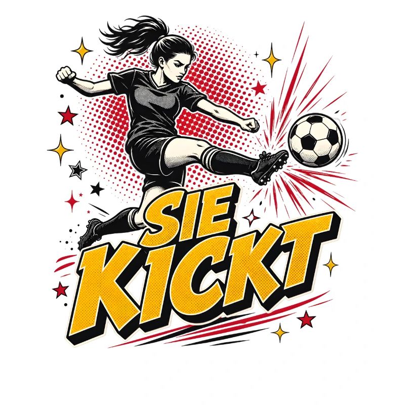 Sie Kickt Comic Fußballheldin