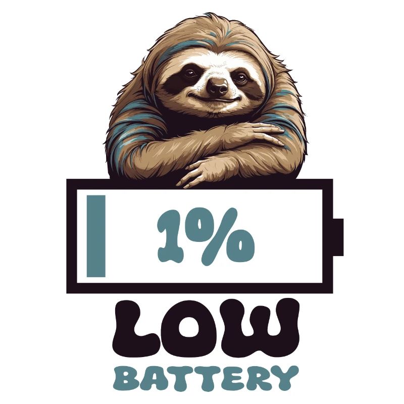 Faultier Leere Batterie