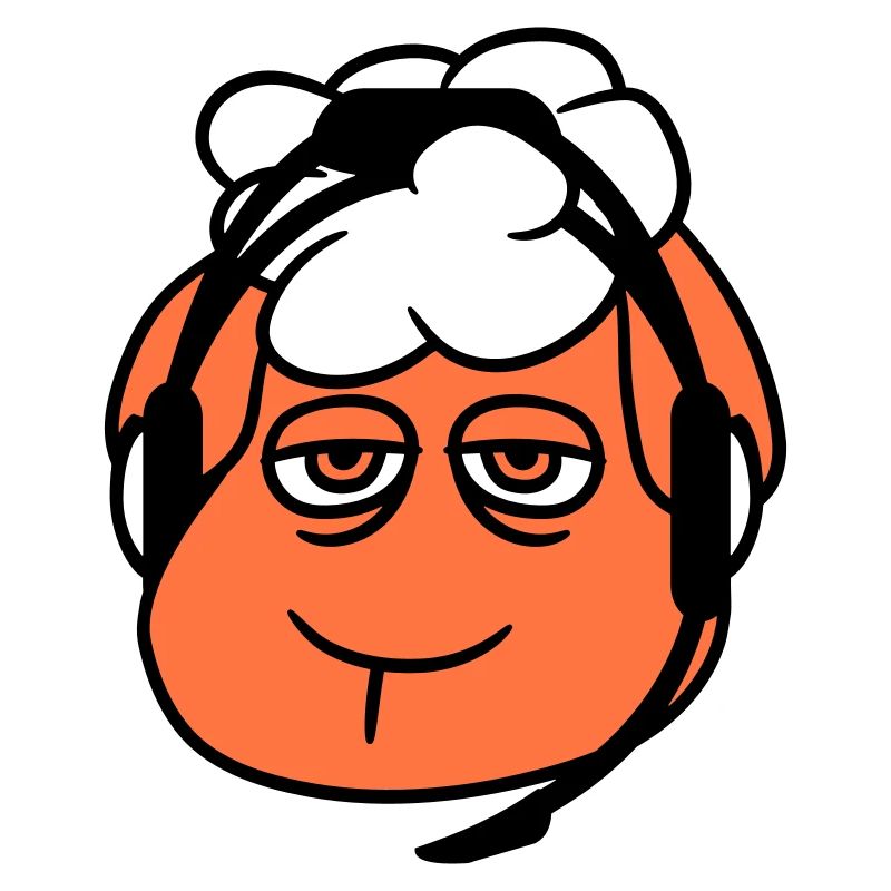 mouton gamer casque centre d’appels nerd triste jeu