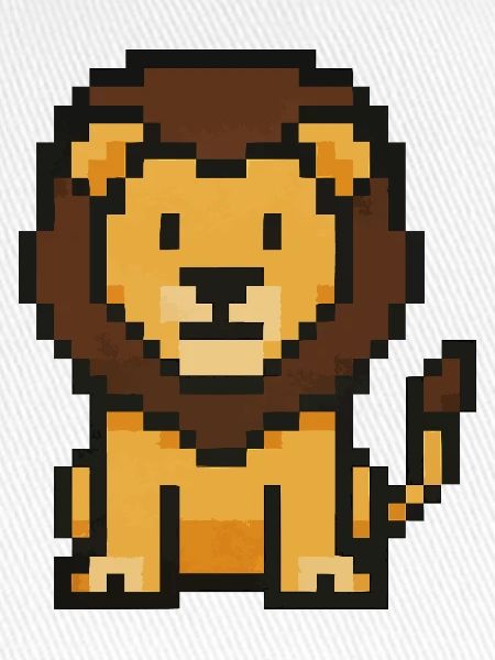 Löwe Pixel