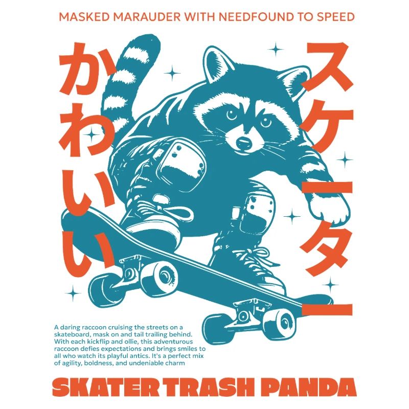 SKATER TRASH PANDA
