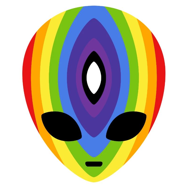 Prismatischer Regenbogen-Alien