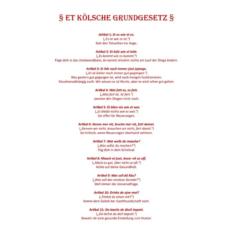 Et Kölsche Basic Law - Et Kölsche Basic Law