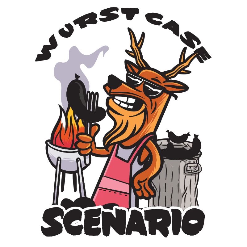 Scénario de cas de saucisse, saucisse bratwurst carbonisée