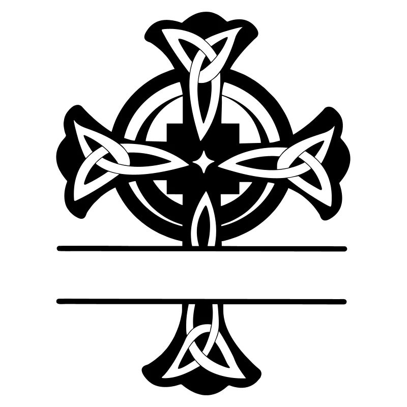 Keltisches Kreuz Logo oder Monogramm