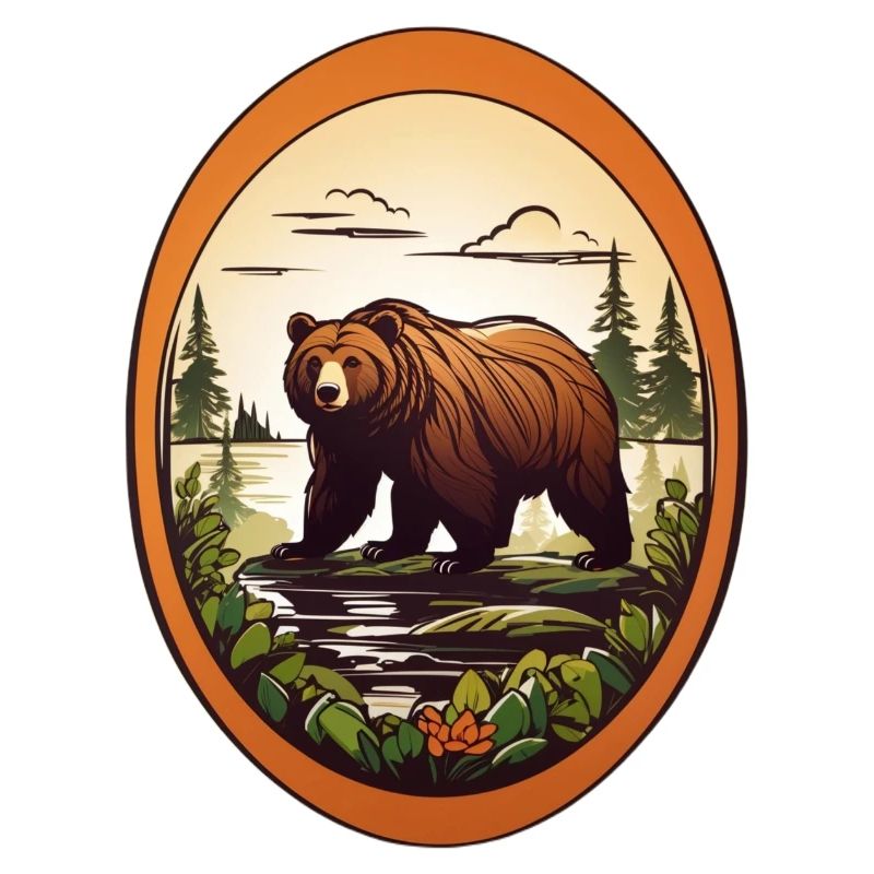 Waldbewohner Braunbär