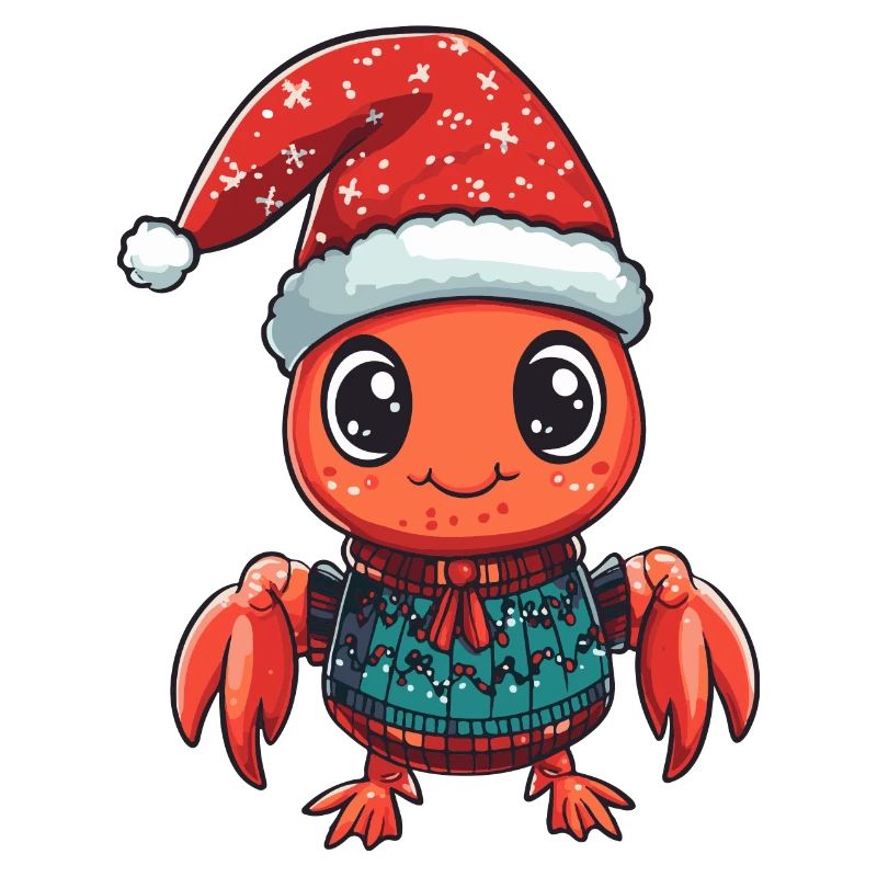 Lobster Crab Christmas Comic