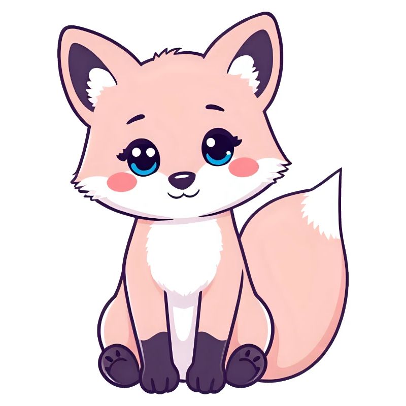 Curious Ginger Tabby Fox with Striking Pink Cheeks