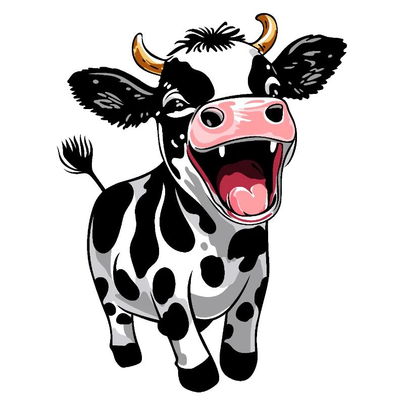 Süßes Kälbchen Kalb Lustiges Bauernhof Design
