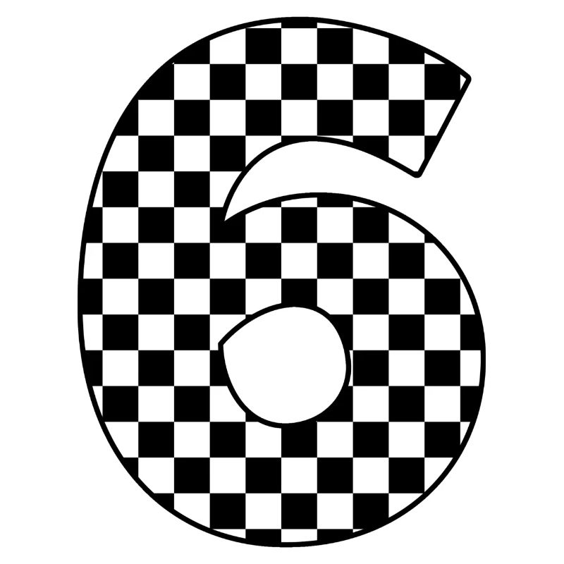 Nummer 6 kariert