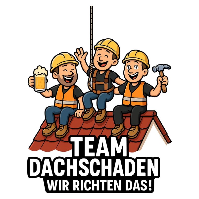 Team Dachschaden Dachdecker witzig