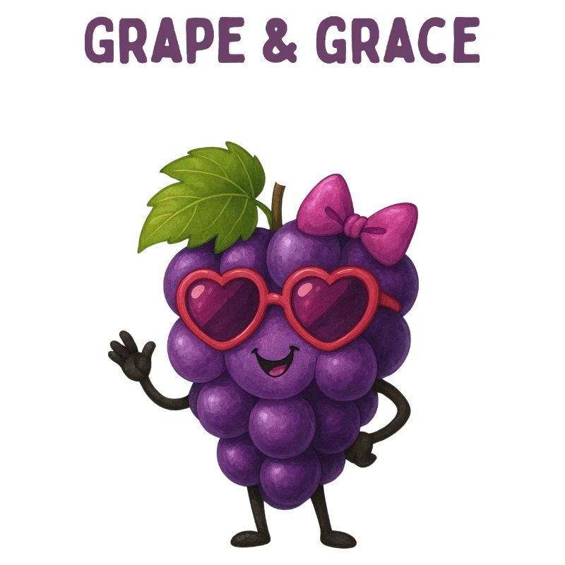 Grape  Grace - Traube mit Herzbrille 