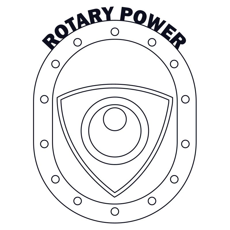 Rotatorisches Kraftschild-Emblem