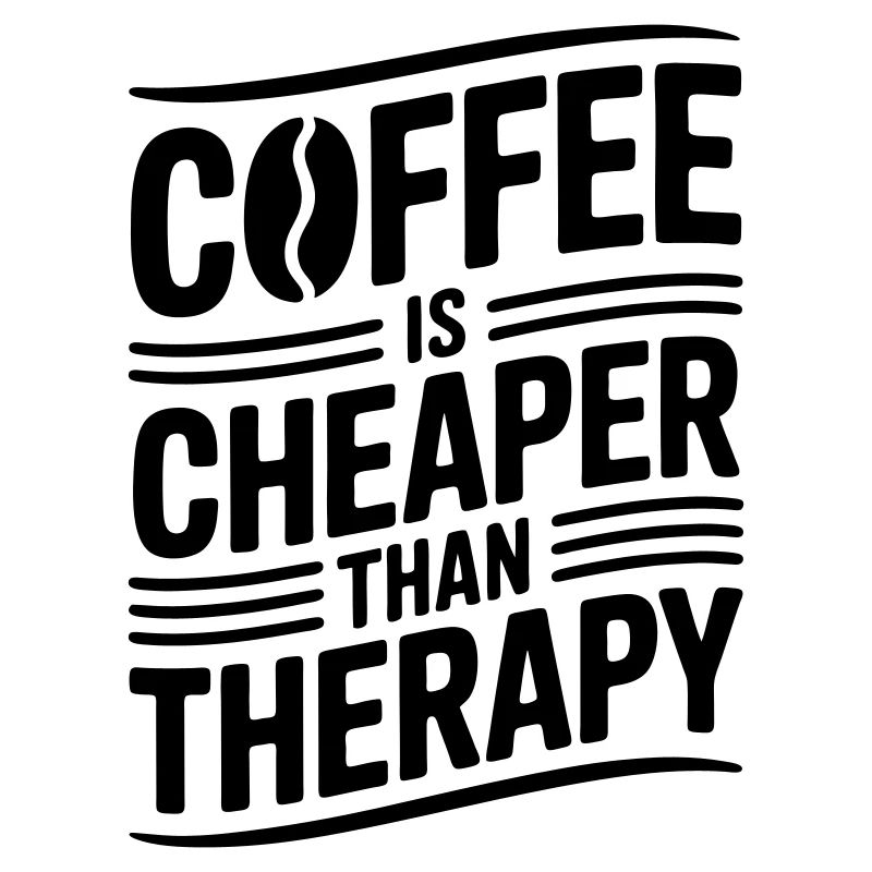 Le café est moins cher que la thérapie
