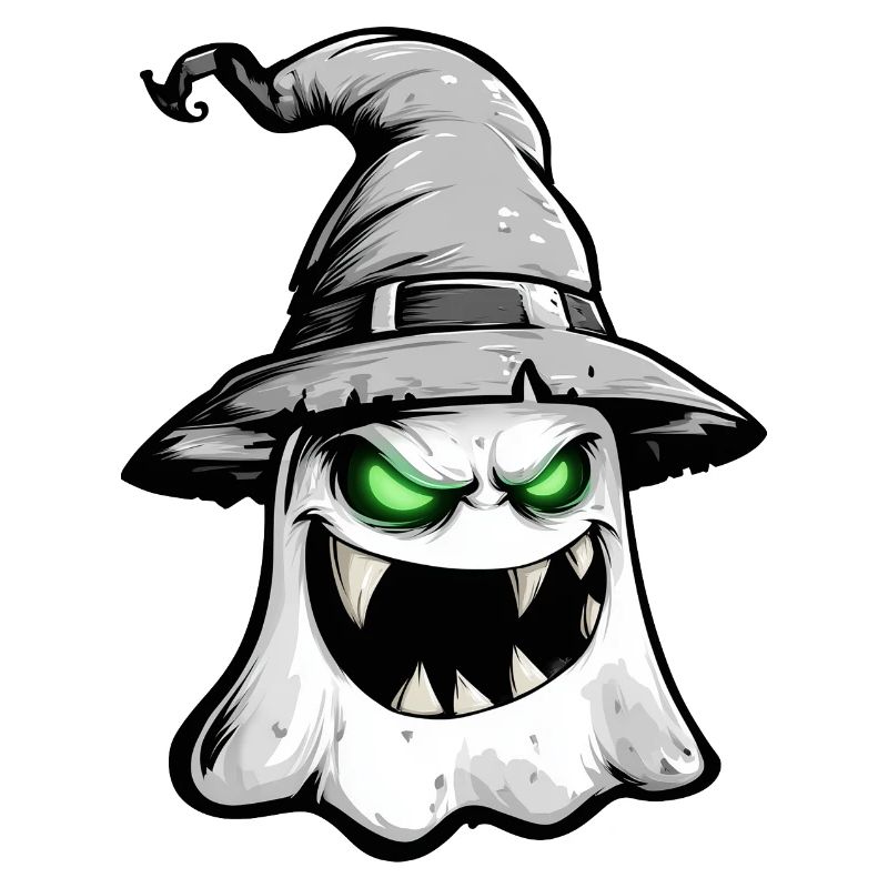 Scary ghost, terrifying ghost