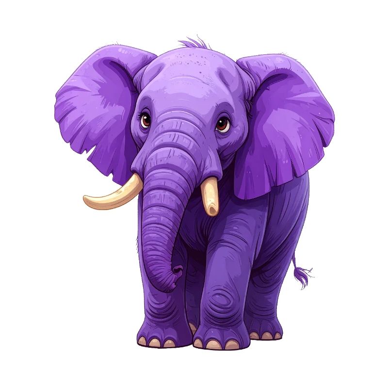 éléphant violet