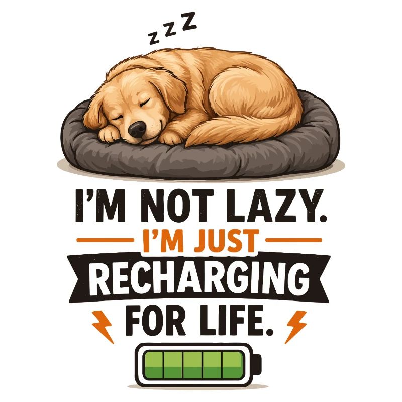 Mode Recharge : Chiot endormi