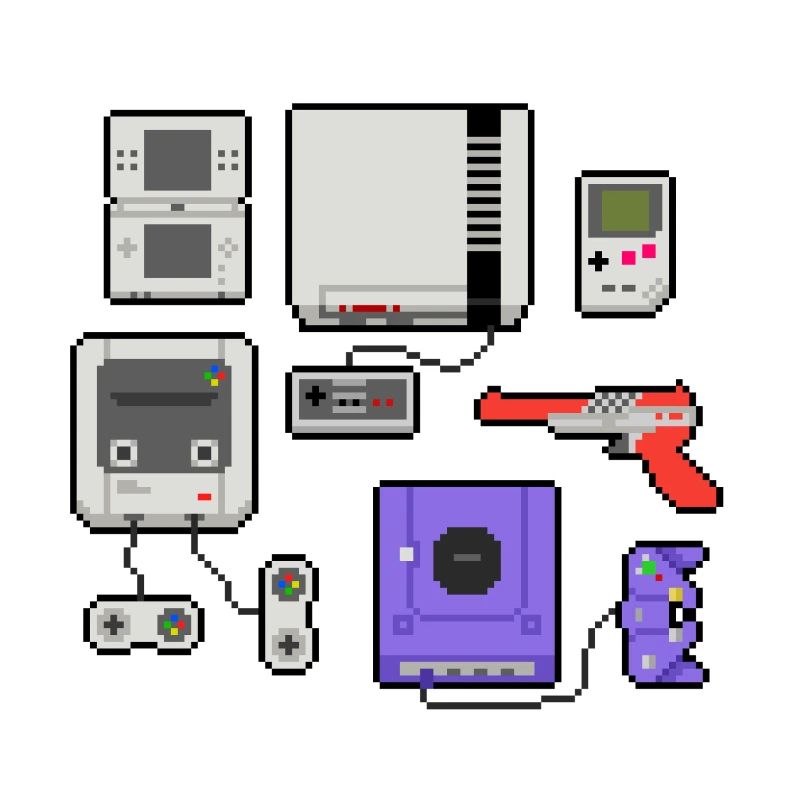 Pixel art console