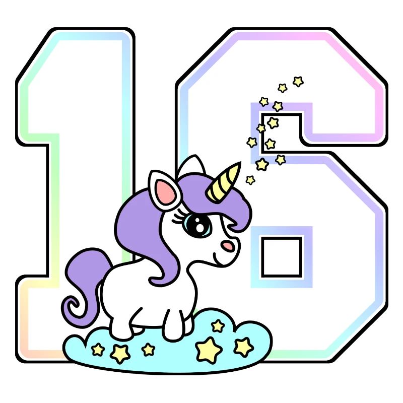 16 Nummer Einhorn