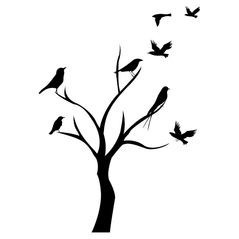 birds in tree